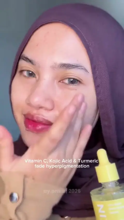 Cuplikan konten UGC serum vitamin C untuk hiperpigmentasi
